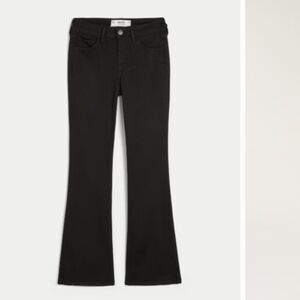 HOLLISTER CURVY HIGH RISE FLAIR - BLACK - 10L